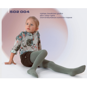 Rajstopy dziecięce bawełniane gładkie 502 004 REWON 56-134cm